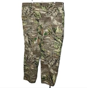 Vtg Ranger Advantage Max 1 Hunting Cargo Pants 42/30  Timber Camo Waist Cinchers